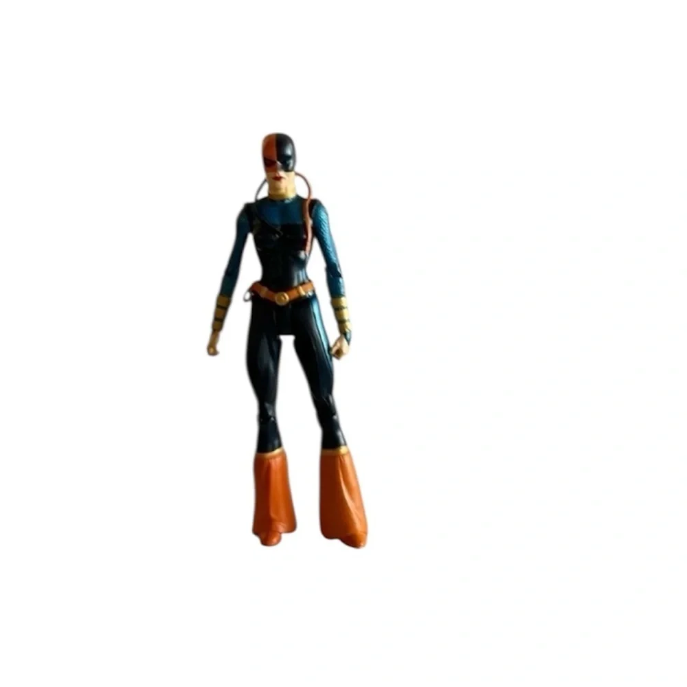 Action Figure with Orange and Blue Costume